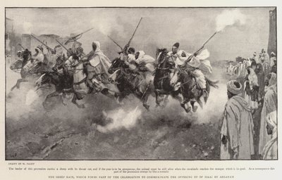 ムーアの国、羊レース、アブラハムによるアイザックの供物を祝うためのお祝いの一部を形成します 作： Walter Stanley Paget